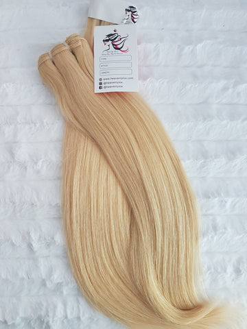 Luxe Blonde Straight SINGLE DONOR Bundles (extensions) - Heavenly Lox