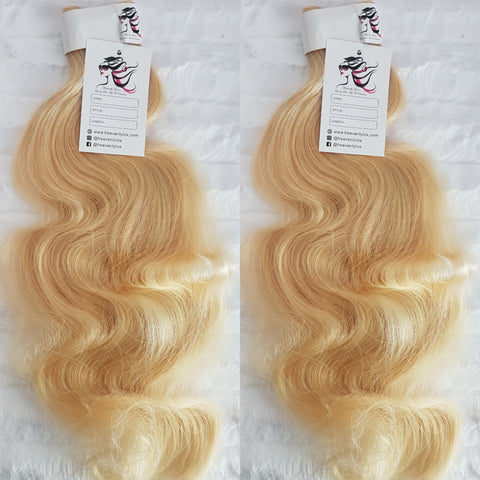 Luxe Blonde Wavy SINGLE DONOR Bundles (extensions) - Heavenly Lox