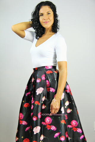 Rose full length skirt - Heavenly Lox